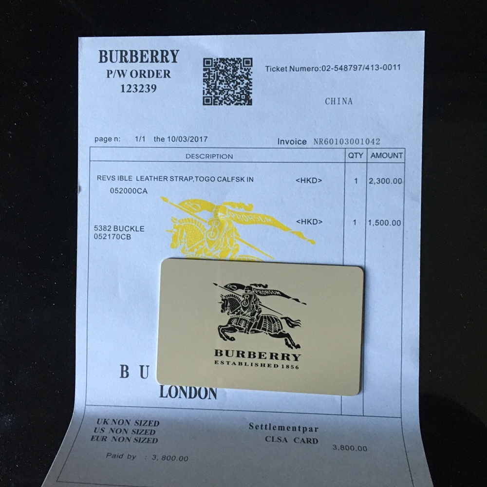 Burberry Monogram Belt Size 36 - Picture 6 of 15